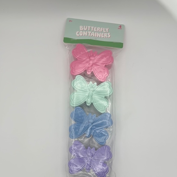 Butterfly Containers Set - Pink, Green, Blue, Purple - Picture 2 of 4